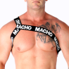 Macho - Harnais Romain Blanc S/M